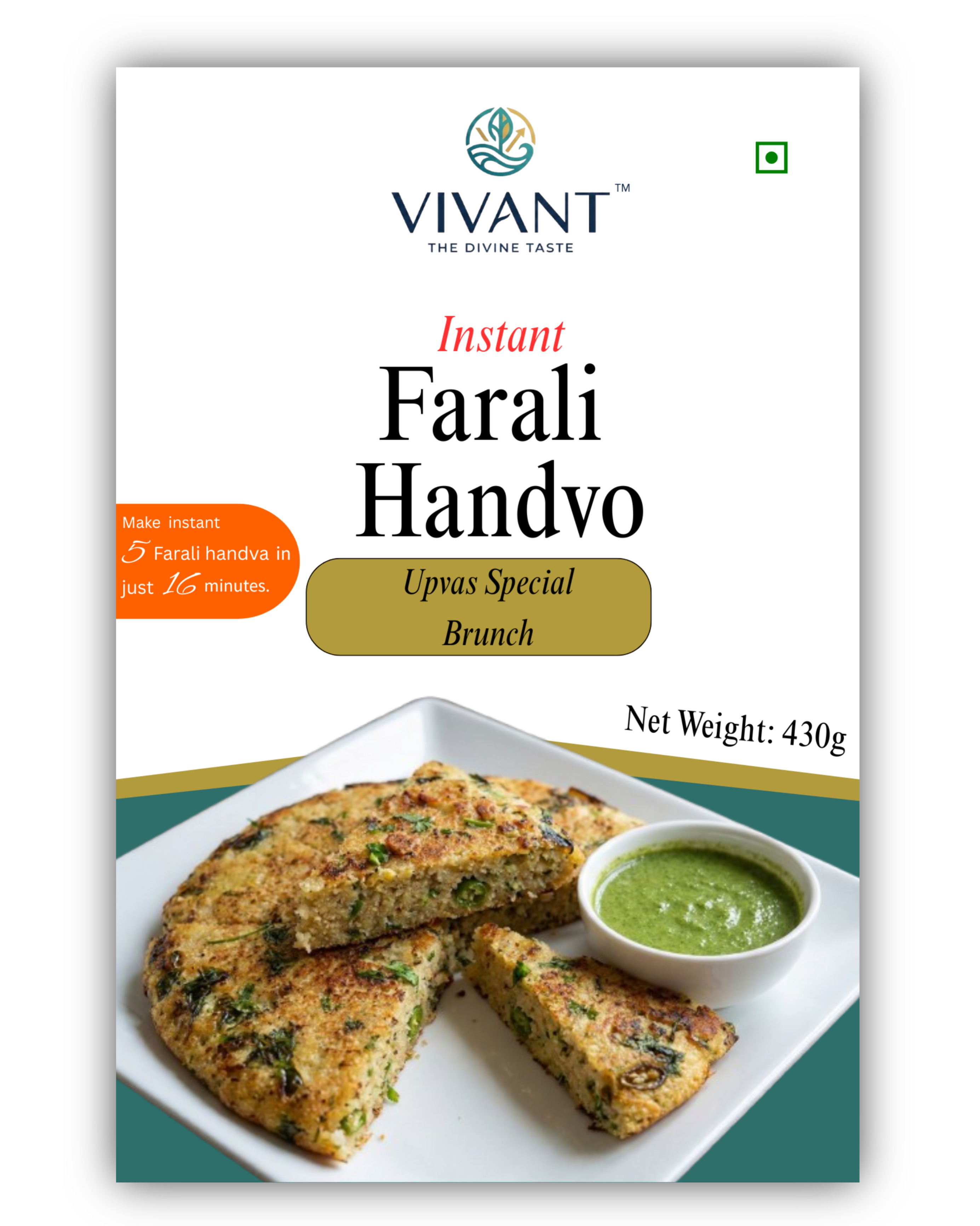 Vivant Instant Farali Handvo pack